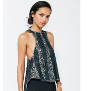 Pins and Needles Urban Outfitters Sequin Top Size Small